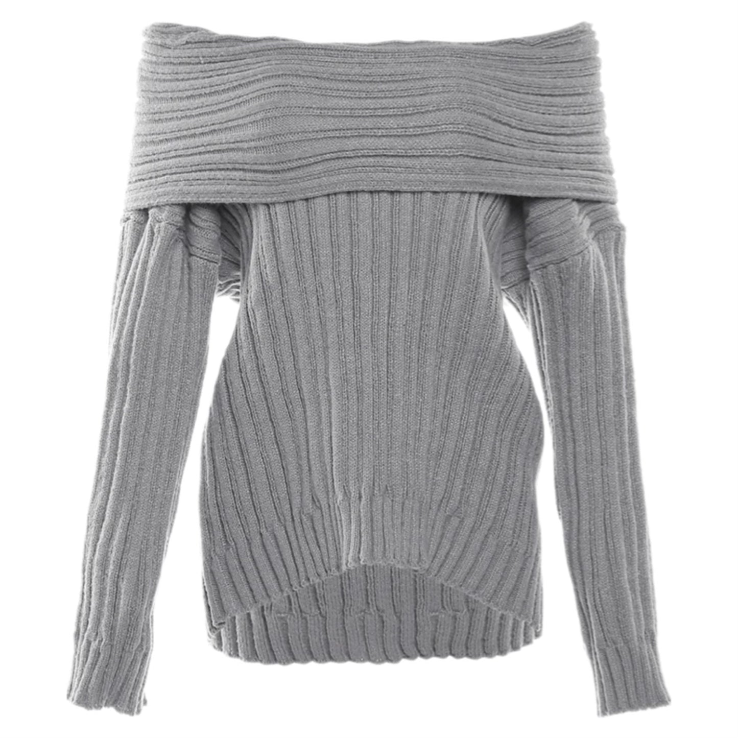 GREY COARSE SWEATER