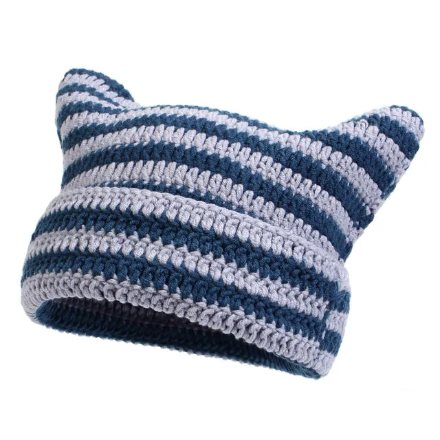 KNITTED HORN HAT