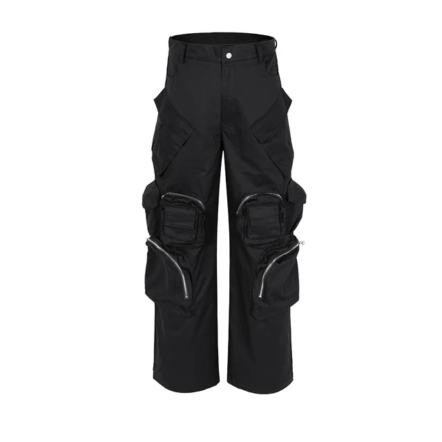 OVERSIDE BLACK TOPIC STACK PANTS