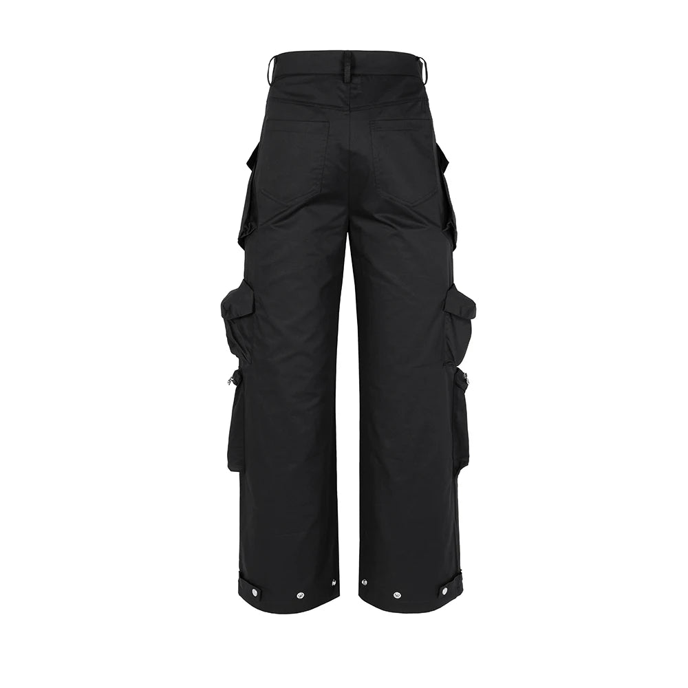 OVERSIDE BLACK TOPIC STACK PANTS