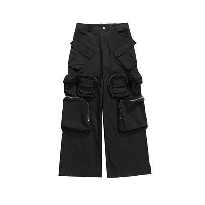 OVERSIDE BLACK TOPIC STACK PANTS