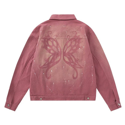 OVERSIZED DENIM BUTTERFLY JACKET