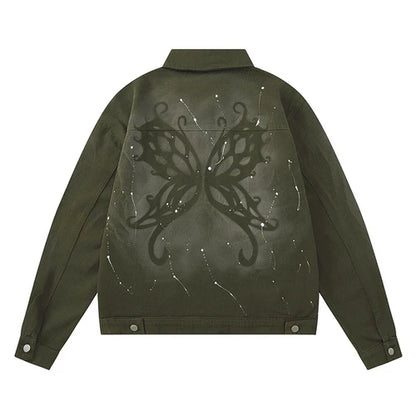 OVERSIZED DENIM BUTTERFLY JACKET