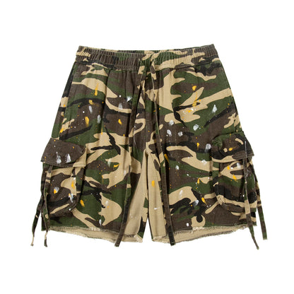 CAMO SPLATTER PAINT SHORTS