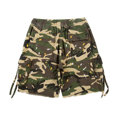 CAMO SPLATTER PAINT SHORTS