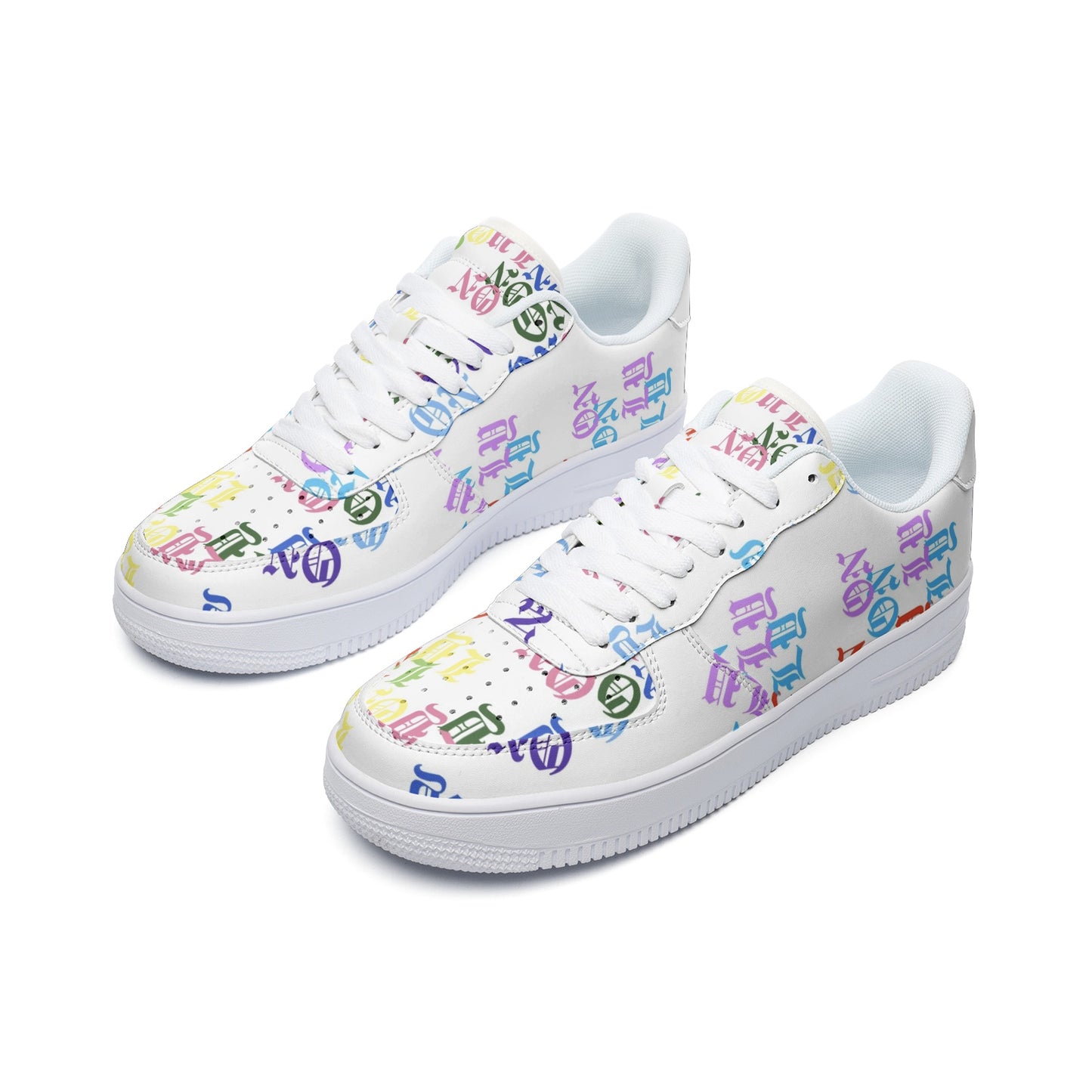 1 ONLY MULTI COLORWAY LOW TOP SNEAKER