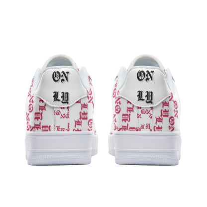 1 ONLY P WHITE LOW TOP SNEAKER